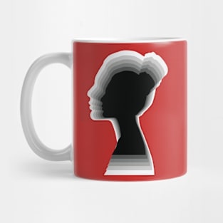 Optical Illusion Face Female Mug